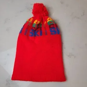 Vintage | Accessories | Vintage Aris Ski Hat Bright Red Top  display picture 1